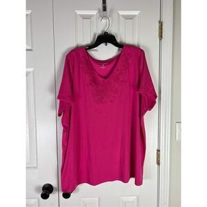NWOT Woman Within Pink Blouse Size 26/28 2x